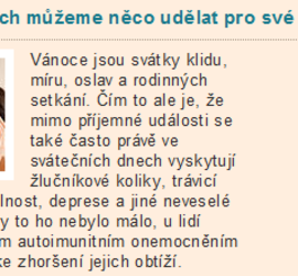 I o Vánocích můžeme něco udělat pro své zdraví